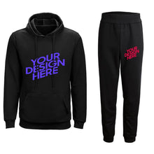 Lade das Bild in den Galerie-Viewer, 2-tgl. Set Herren Damen Unisex Jogging Sportanzug Sweatshirt Pullover Trainingsanzug Hoodie + Hose mit Foto selbst gestalten und bedrucken
