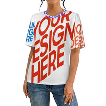 Lade das Bild in den Galerie-Viewer, Multi-Image-Design Damen / Herren T-Shirt mit Volldruck NT mit Foto Design Motiv Text selbst gestalten und bedrucken (Simple Design)
