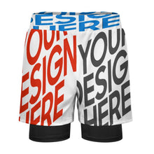 Lade das Bild in den Galerie-Viewer, 2024 New Multi-Image-Design Herren Bademode Badehose Sport Beachshorts Männer mit Fotos Muster Text Logo selbst gestalten und bedrucken
