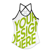 Lade das Bild in den Galerie-Viewer, Multi-Image-Design Damen / Frauen Tank Top TXLD Rückenausschnitt Hohlweste ZTJJ mit Foto Design Motiv Text selbst gestalten und bedrucken (Simple Design)
