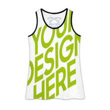 Lade das Bild in den Galerie-Viewer, Multi-Image-Design Damen / Frauen Tank Top TXLD Rückenausschnitt horizontale Streifen Hohlweste BS mit Fotos Muster Text Logo selbst gestalten und bedrucken
