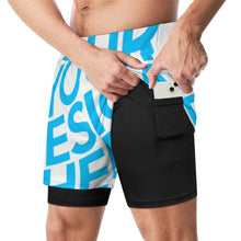 Lade das Bild in den Galerie-Viewer, Einzelbild-Design Herren Bademode Badehose Sport Beachshorts Männer mit Fotos Muster Text Logo selbst gestalten und bedrucken
