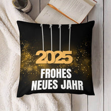 Lade das Bild in den Galerie-Viewer, Kissenbezug 2025 Frohes Neues Jahr Selbst Gestalten Bedrucken Lassen
