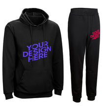 Lade das Bild in den Galerie-Viewer, 2-tgl. Set Herren Damen Unisex Jogging Sportanzug Sweatshirt Pullover Trainingsanzug Hoodie + Hose mit Foto selbst gestalten und bedrucken
