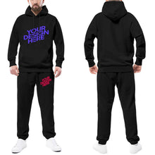 Lade das Bild in den Galerie-Viewer, 2-tgl. Set Herren Damen Unisex Jogging Sportanzug Sweatshirt Pullover Trainingsanzug Hoodie + Hose mit Foto selbst gestalten und bedrucken
