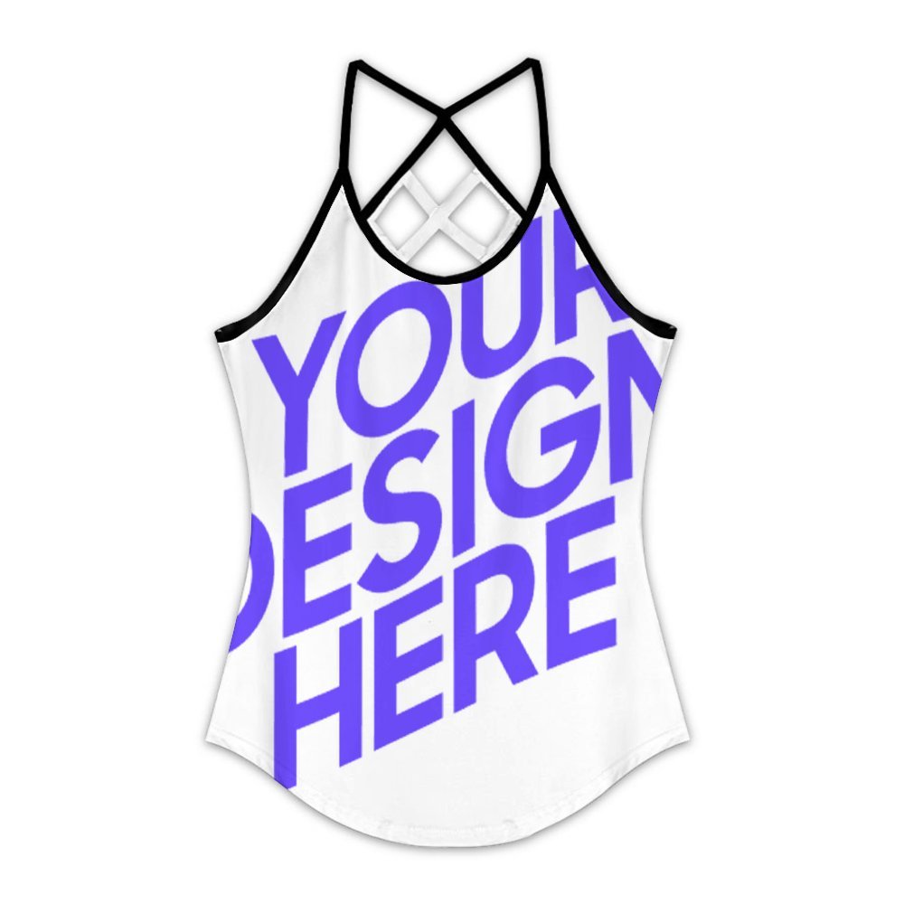 Damen / Frauen Tank Top TXLD Rückenausschnitt Hohlweste ZTJJ mit Foto Design Motiv Text selbst gestalten und bedrucken (Simple Design)