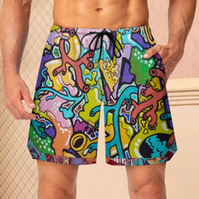 Lade das Bild in den Galerie-Viewer, Multi-Image-Design Herren/Männer Mesh-Basketballshorts LQK mit Foto Design Motiv Text selbst gestalten und bedrucken (Simple Design)
