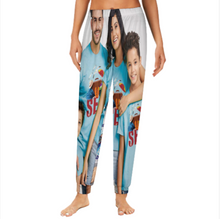 Lade das Bild in den Galerie-Viewer, Multi-Image-Design Damen / Frauen Schlafhose Pyjamahose EP in weicher Qualität mit Foto Design Motiv Text selbst gestalten und bedrucken
