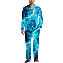 Lade das Bild in den Galerie-Viewer, Multi-Image-Design Herren / Männer Schlafanzug Pyjama Set Langarm - Kragen Classic (2 tlg.) SDS062 mit Foto Design Motiv Text selbst gestalten und bedrucken
