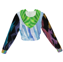 Lade das Bild in den Galerie-Viewer, Multi-Image-Design Kapuzenjacke Kapuzensweatshirt Crop Top mit Kordelzug MSYX94 mit Foto Design Motiv Text selbst gestalten und bedrucken (Simple Design)
