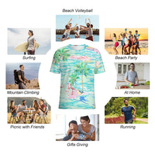 Lade das Bild in den Galerie-Viewer, Einzelbilddruck Damen / Herren T-Shirt mit Volldruck NT mit Foto Design Motiv Text selbst gestalten und bedrucken (Simple Design) (Sonderangebot)
