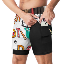 Lade das Bild in den Galerie-Viewer, Multi-Image-Design Herren Bademode Badehose Sport Beachshorts Männer mit Fotos Muster Text Logo selbst gestalten und bedrucken
