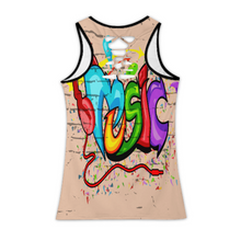 Lade das Bild in den Galerie-Viewer, Multi-Image-Design Damen / Frauen Tank Top TXLD Rückenausschnitt horizontale Streifen Hohlweste BS mit Fotos Muster Text Logo selbst gestalten und bedrucken
