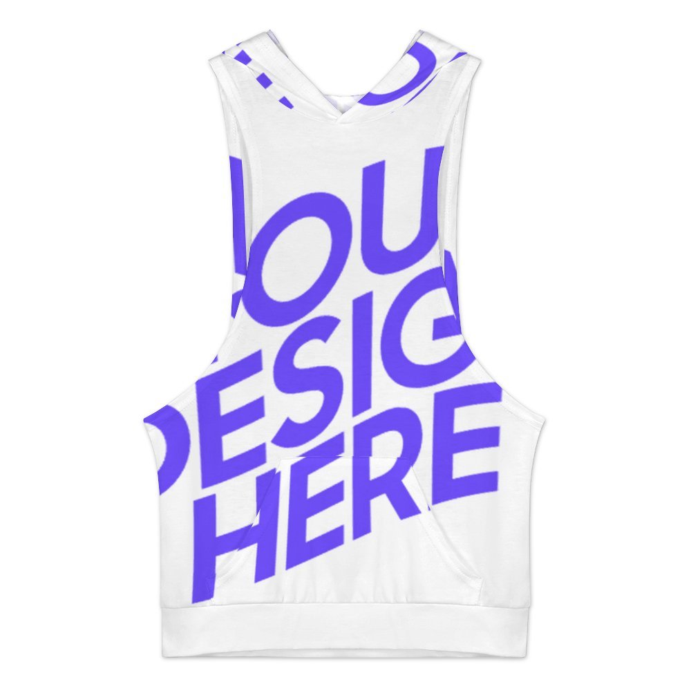 Damen / Frauen Tank Top mit Kapuze und Taschen BX07 mit Foto Design Motiv Text selbst gestalten und bedrucken (Simple Design)