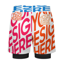 Lade das Bild in den Galerie-Viewer, 2024 New Multi-Image-Design Herren Bademode Badehose Sport Beachshorts Männer mit Fotos Muster Text Logo selbst gestalten und bedrucken
