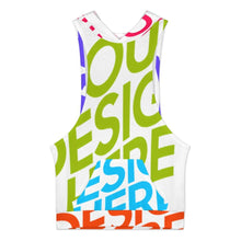 Lade das Bild in den Galerie-Viewer, Multi-Image-Design Damen / Frauen Tank Top mit Kapuze und Taschen BX07 mit Foto Design Motiv Text selbst gestalten und bedrucken (Simple Design)
