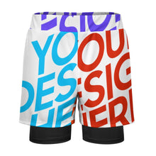 Lade das Bild in den Galerie-Viewer, Multi-Image-Design Herren Bademode Badehose Sport Beachshorts Männer mit Fotos Muster Text Logo selbst gestalten und bedrucken
