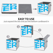 Lade das Bild in den Galerie-Viewer, Faltbare Aufbewahrungsbehälter / Aufbewahrungsbox aus Oxford-Gewebe (Kombinationsmodell) mit Foto Text selbst gestalten und bedrucken
