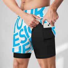 Lade das Bild in den Galerie-Viewer, Einzelbild-Design Herren Bademode Badehose Sport Beachshorts Männer mit Fotos Muster Text Logo selbst gestalten und bedrucken
