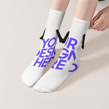 Lade das Bild in den Galerie-Viewer, Hand hält Socken Damen Herren mit Foto Design Motiv Text selbst gestalten und bedrucken
