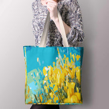 Lade das Bild in den Galerie-Viewer, Canvas Handtasche Shopper Umhängetasche Jutebeutel lange Henkel Volldruck mit Fotos Muster Text Logo selbst gestalten und bedrucken
