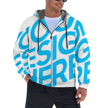 Lade das Bild in den Galerie-Viewer, Einzelbild-Design Herren / Männer Jacke Winter Cordjacke Outdoorjacke Collegejacke WZIP mit Foto Design Motiv Text selbst gestalten und bedrucken
