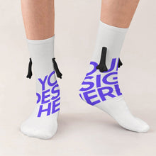 Lade das Bild in den Galerie-Viewer, Hand hält Socken Damen Herren mit Foto Design Motiv Text selbst gestalten und bedrucken
