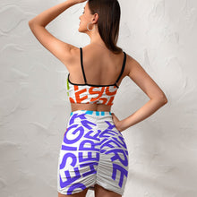 Lade das Bild in den Galerie-Viewer, Multi-Image-Design Casual Sommerrock 2-tlg mit Crop Top &amp; Rock NZ018 mit Foto Design Motiv Text selbst gestalten und bedrucken
